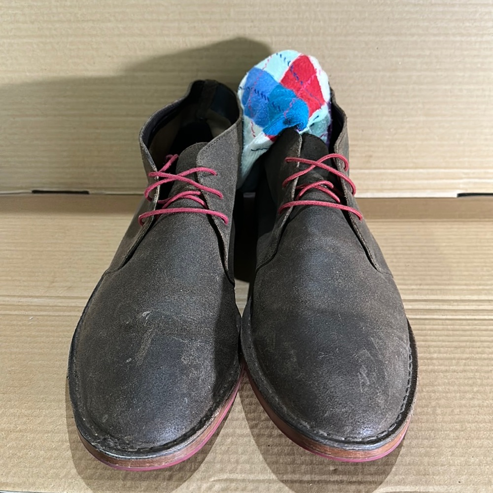 Cole Haan Mens Brown Suede Chukka Boot